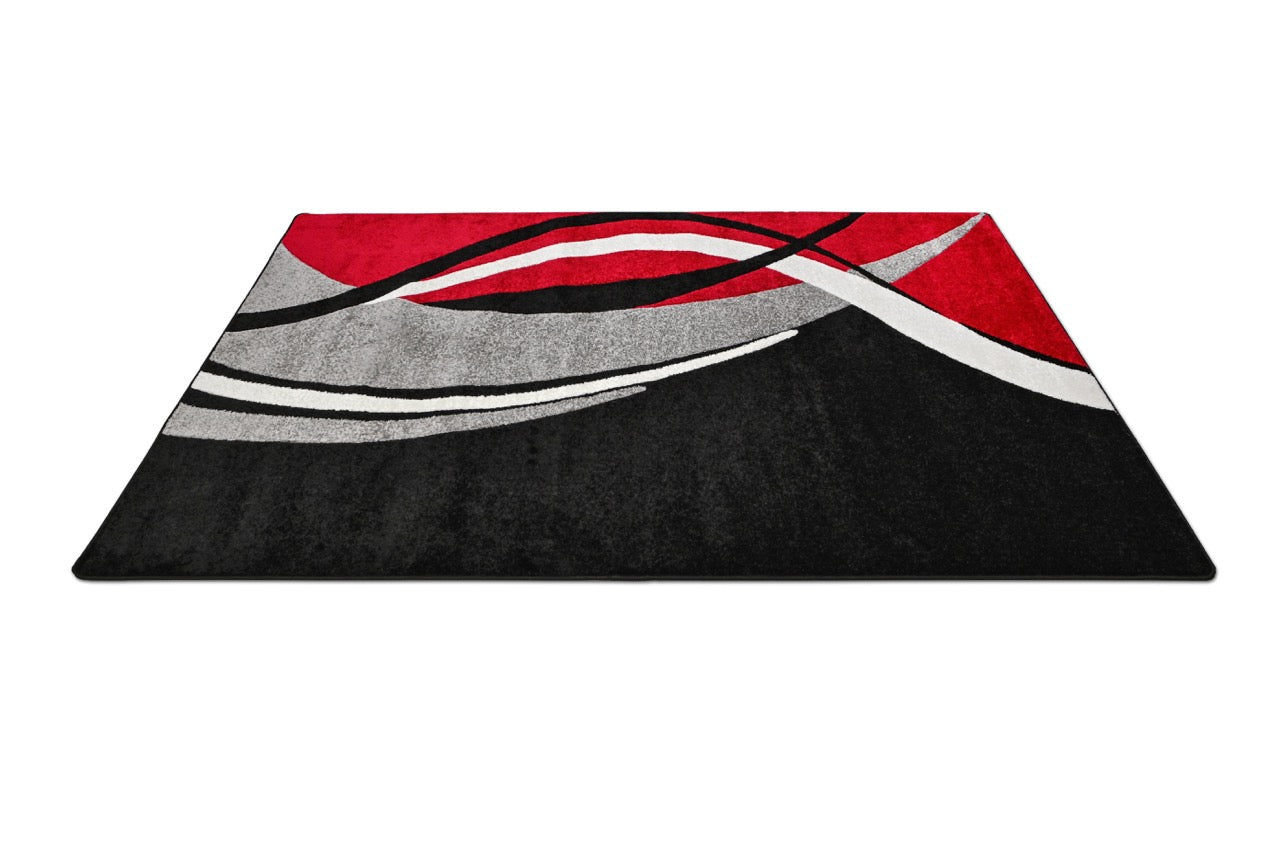 Margaret 361 Black - Red Szőnyeg 200 x 280 cm Huzziyas Home