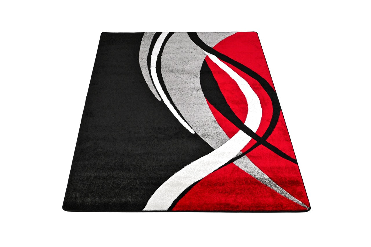 Margaret 361 Black - Red Szőnyeg 200 x 280 cm Huzziyas Home